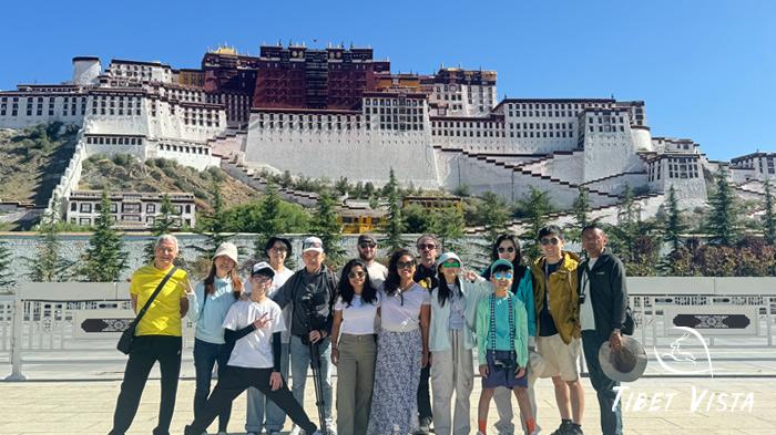 Our guests marvel at the Potala Palace at the Potala Palace Square