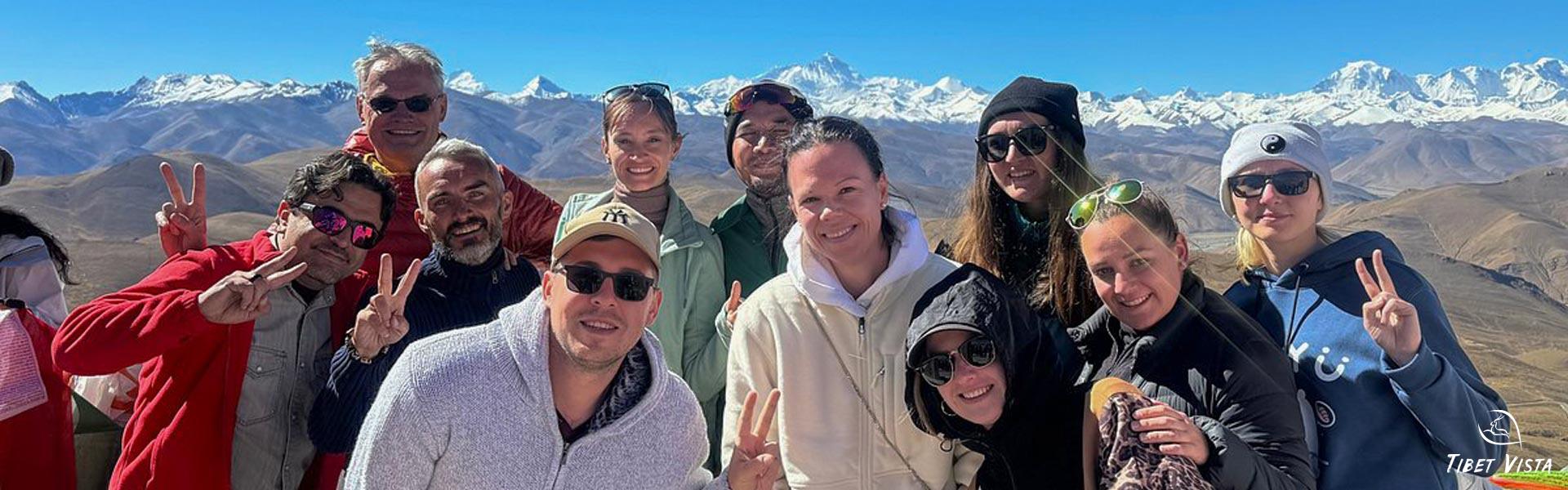 our guests take photos at gawula pass