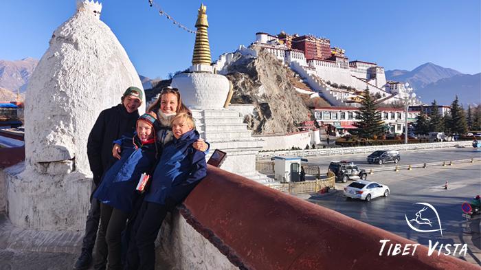 Our guests traveling with small kids in Tibet had good fun