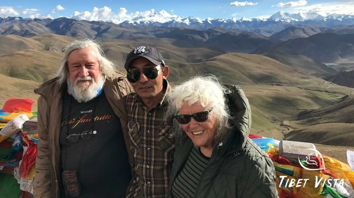 Senior travelers to Everest Base Camp in Tibet