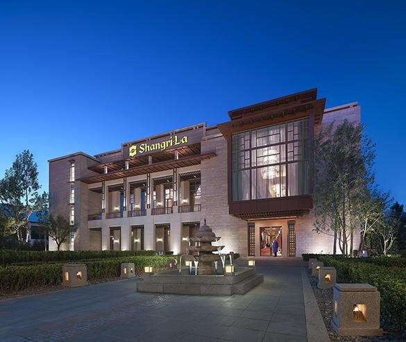 The luxury resort of Shangri-La Hotel in Lhasa
