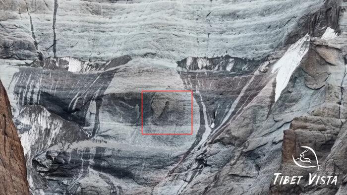 The amazing side profile of Shiva Face on the south face of Mount Kailash