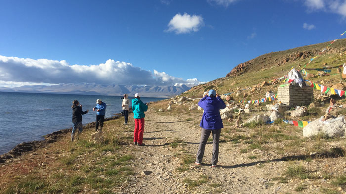 Manasarovar lake in Nagri, Tibet