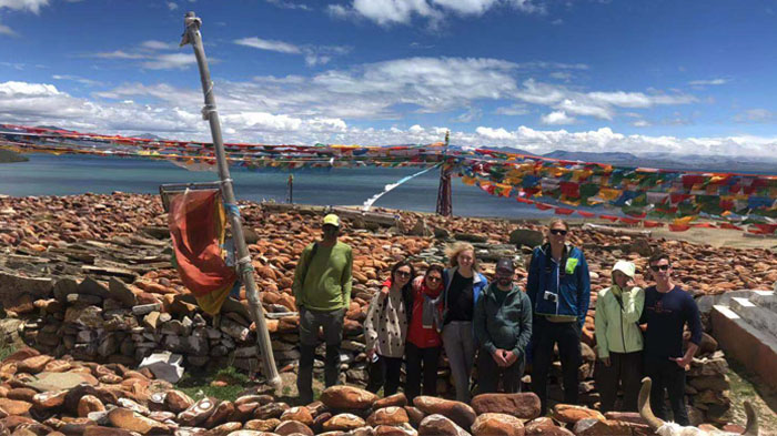Lake Manasarovar, one of the holiest Buddhist sites in Tibet
