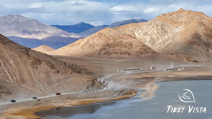 The journey to Pangong Lake