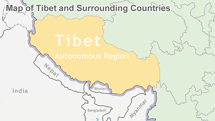 Tibet Location Map