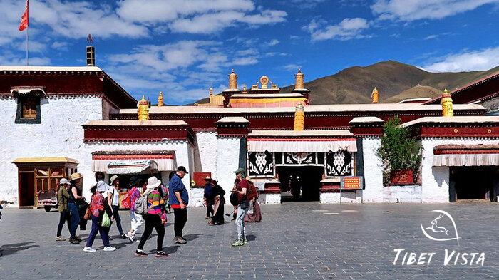 tradruk temple in shannan prefecture tibet
