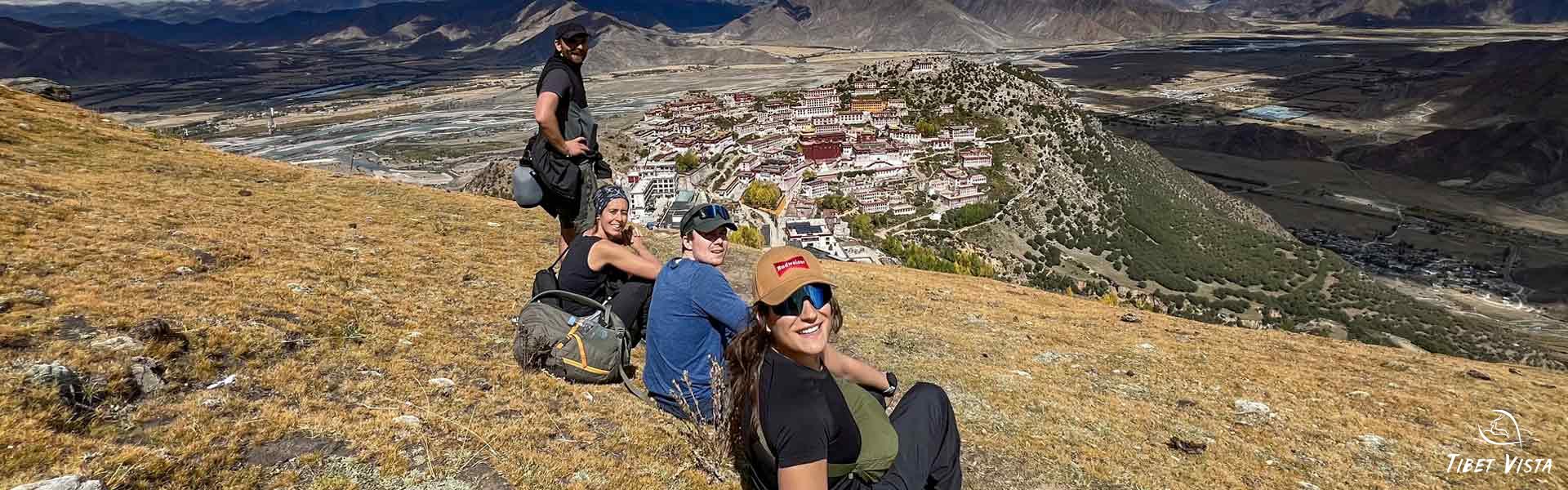 hike around ganden monastery in july
