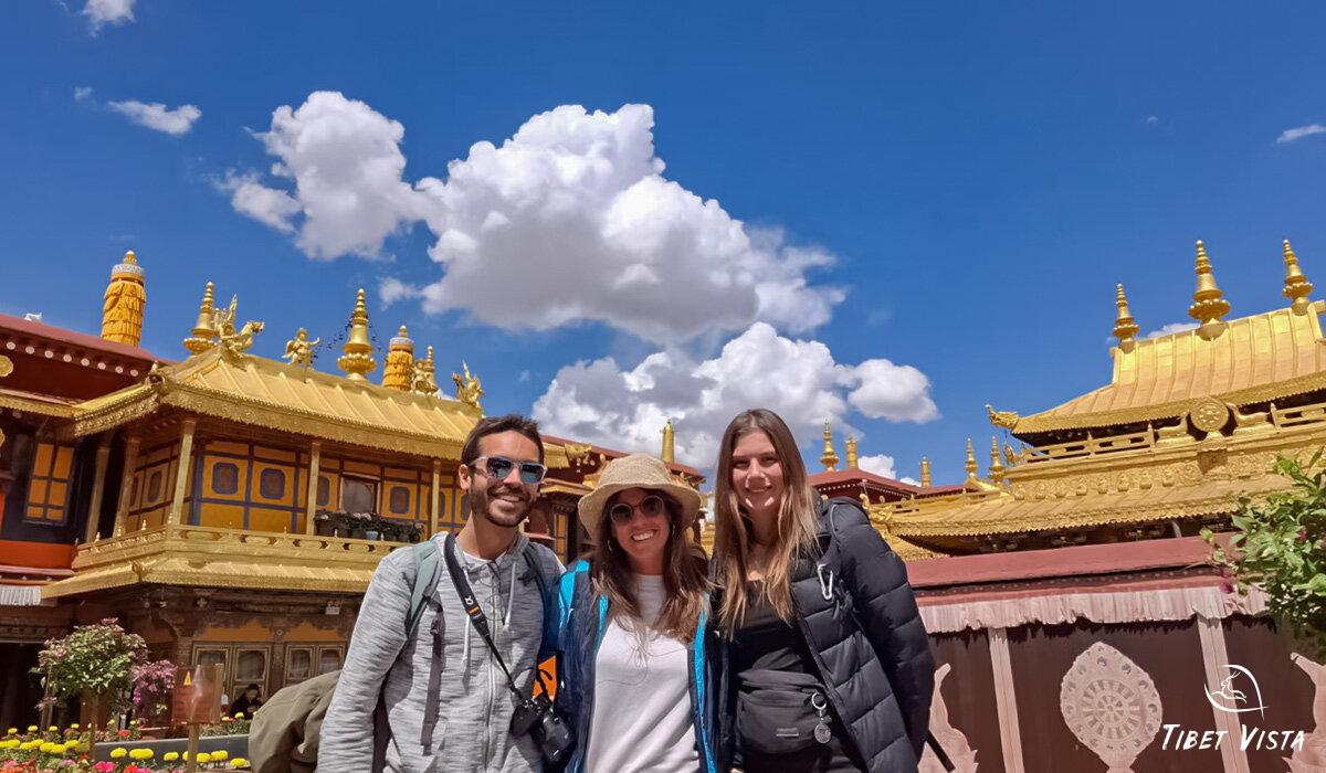 visit jokhang temple and take photos with its golden roof