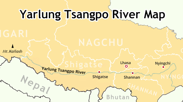 Yarlung Tsangpo River Map