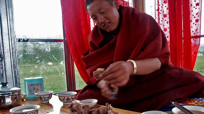 buddhist monk food