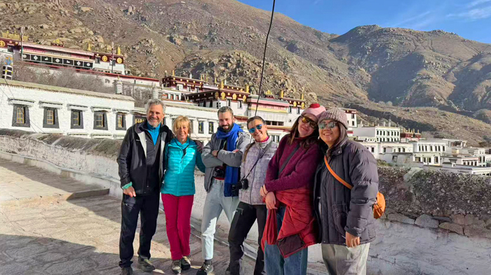 Drepung Monastery in winter