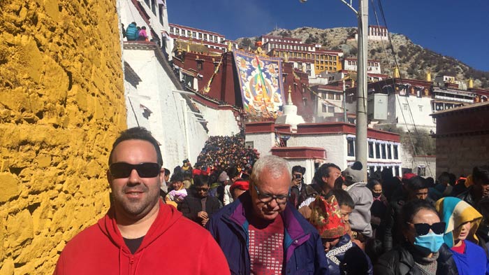 Buddha unveiling ceremony held in Ganden Monastery during Shoton Festival