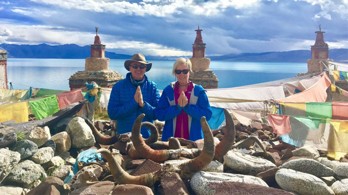 Feeling serene sacred Lake Manasarovar