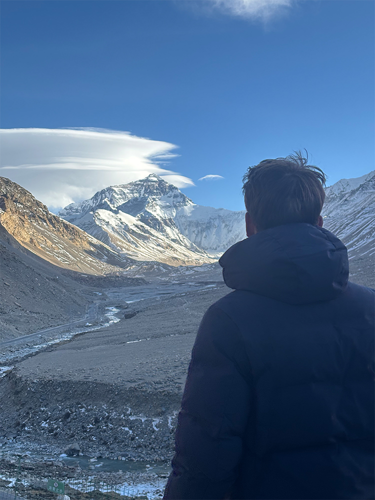 Close view of Mount Everest