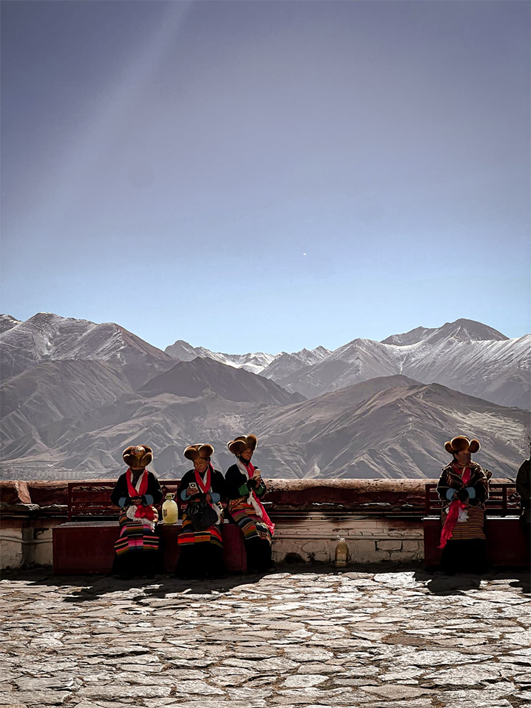 Local Tibetans at Drepung Monastery