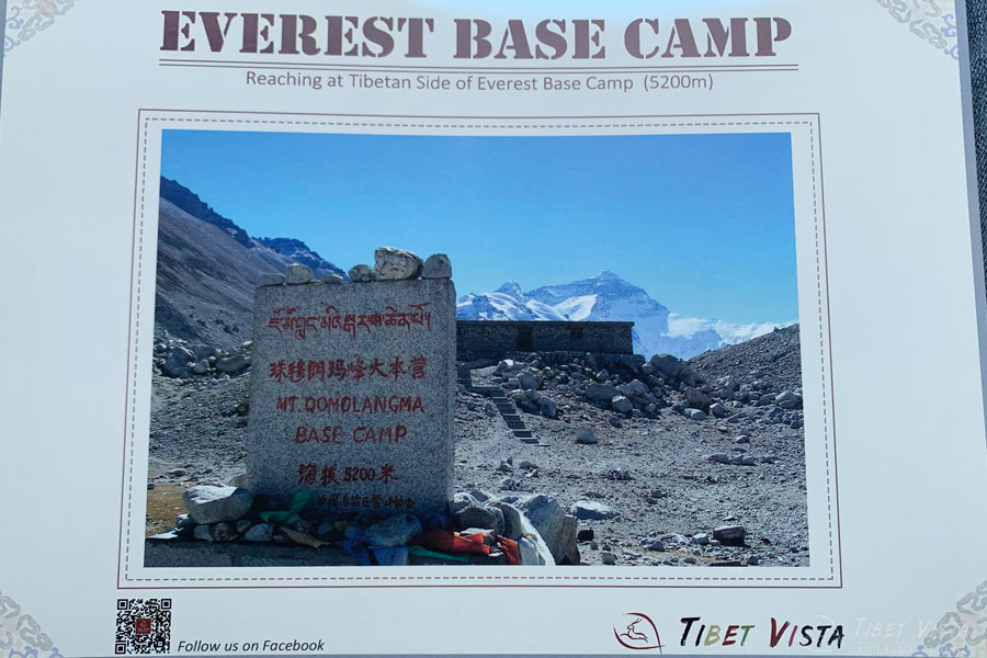 The back of Everest Certificate