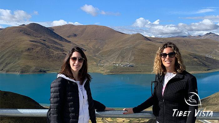 The blue water at Yamdrok Lake in September.
