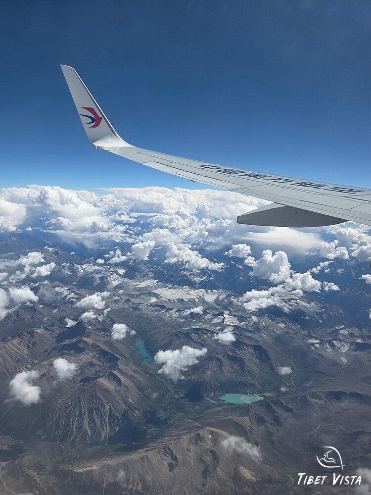 Chengdu to Lhasa flight view