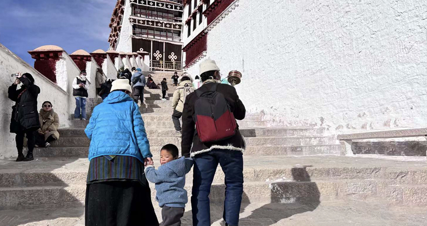 Climbing the Potala Palace