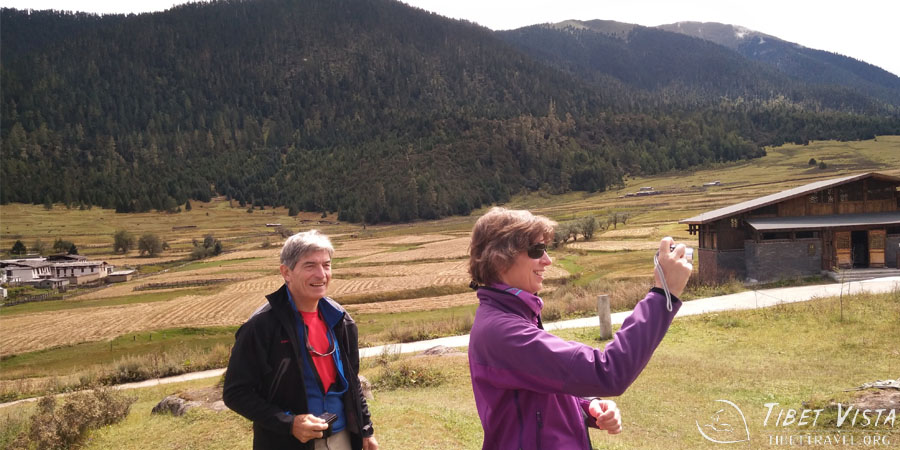Visitors making the most of the sheer beauty of the Lulang Forest in Nyingchi