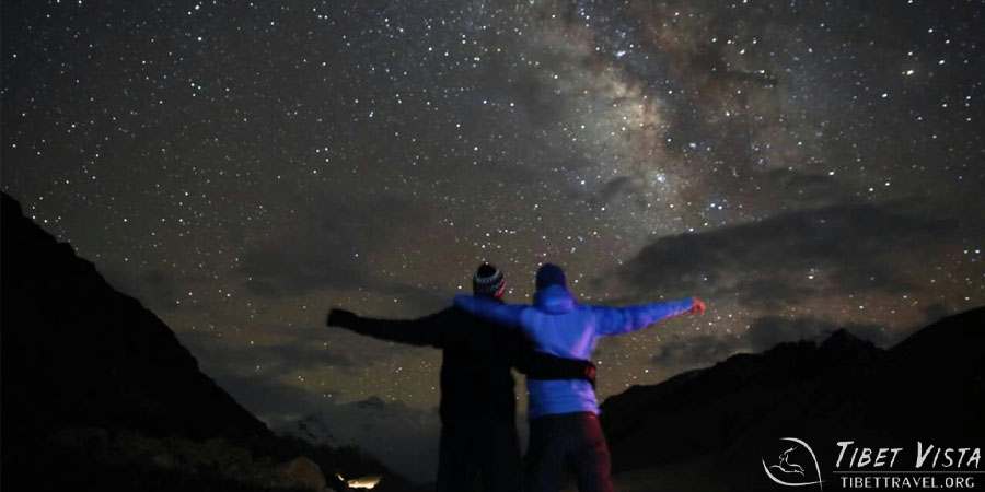 Stargazing on the Milky Way at Everest Base Camp