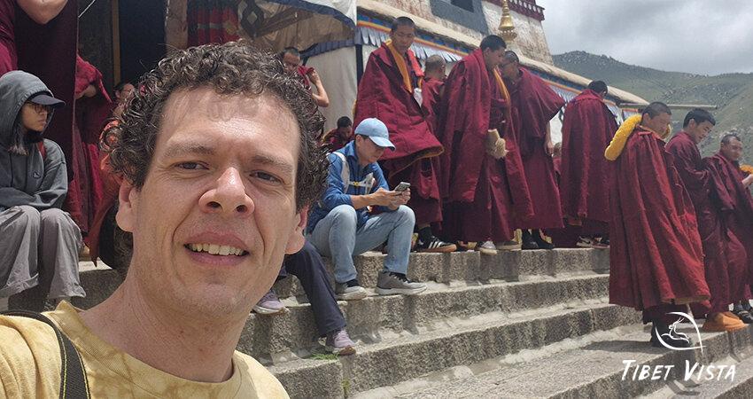 Monks in Drepung Monastery