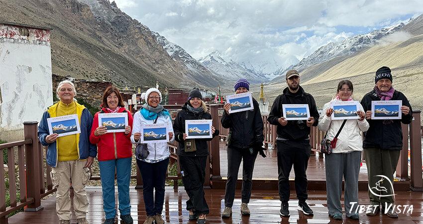 Group photo at Everest base camp