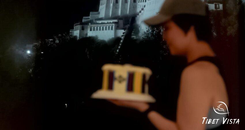 me holding my birthday cake