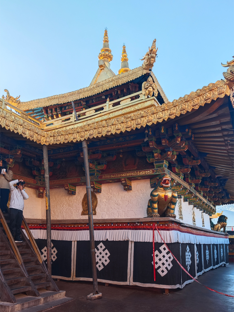 Golden rooftop of Jokhang Temple in Lhasa, Tibet