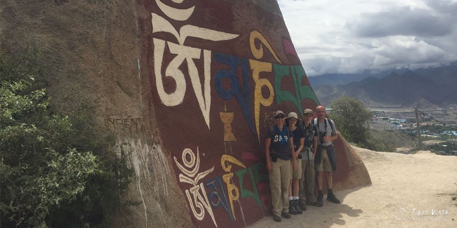 huge mani stong in drepung monastery