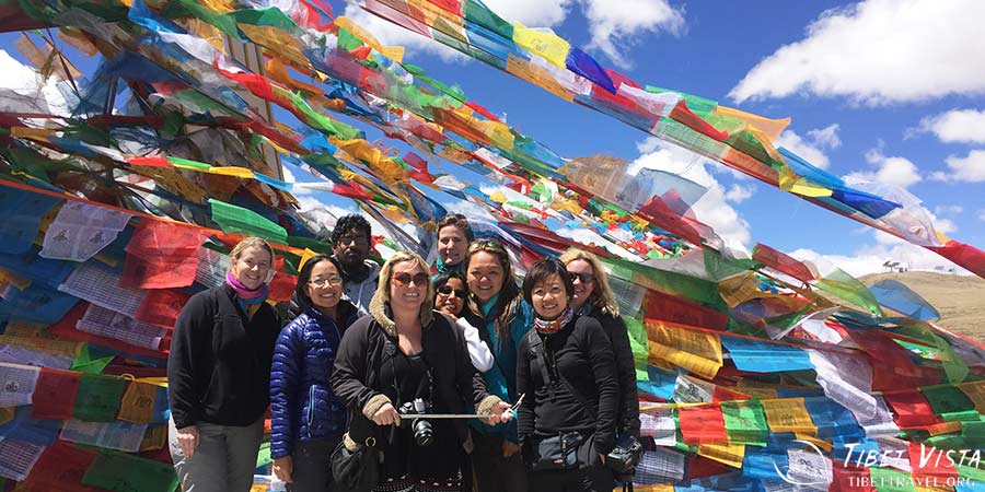  Photo with pray flags 