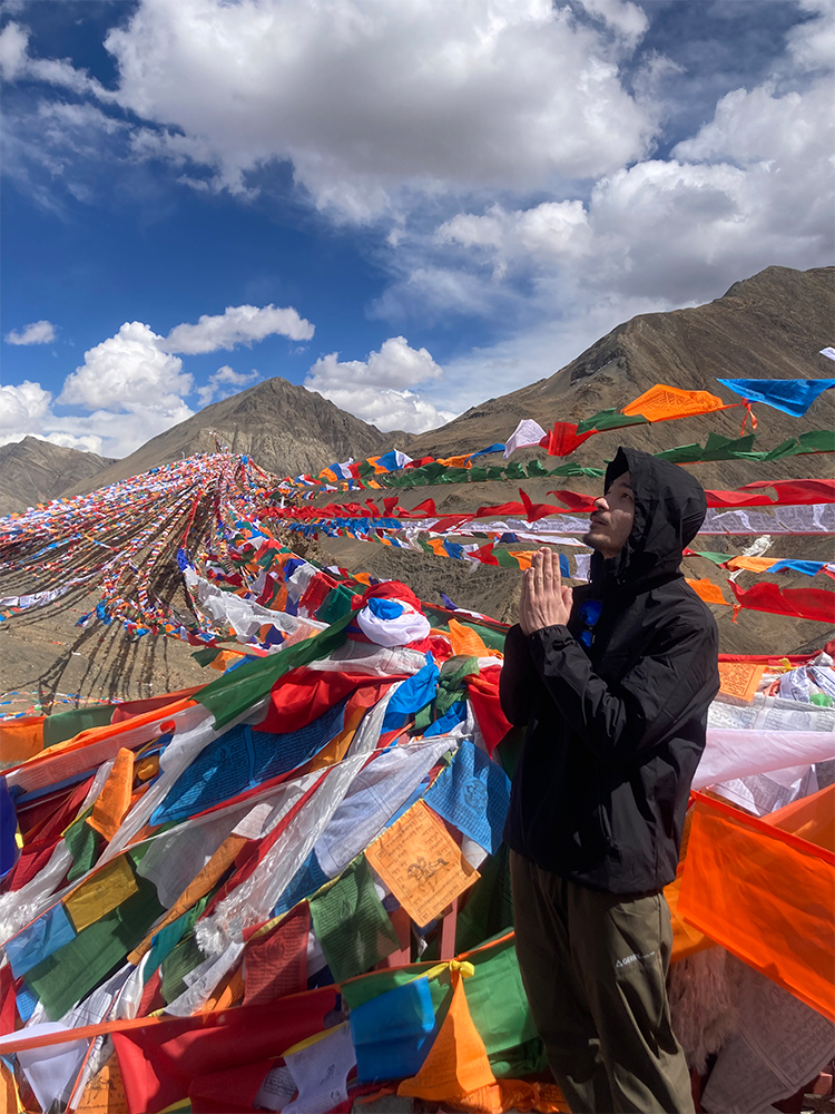 Tibetan praying flags