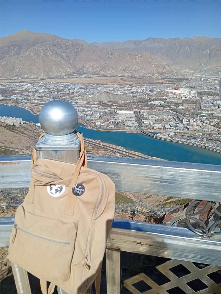 Lhasa Valley panoramic view Tibet