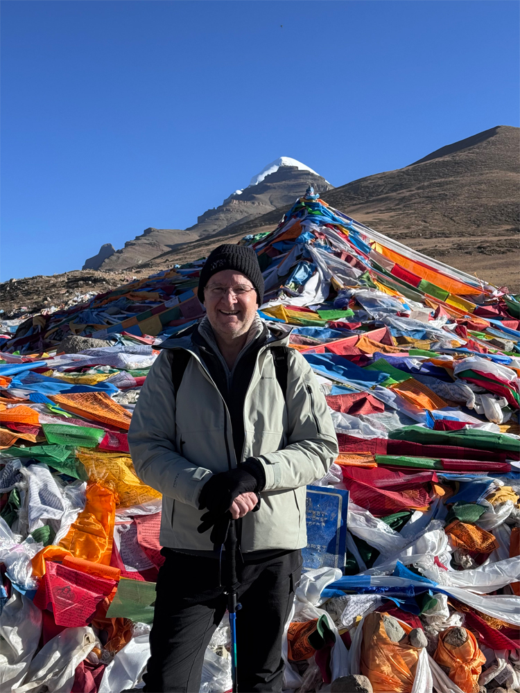 Tourist starting Mount Kailash pilgrimage Tibet
