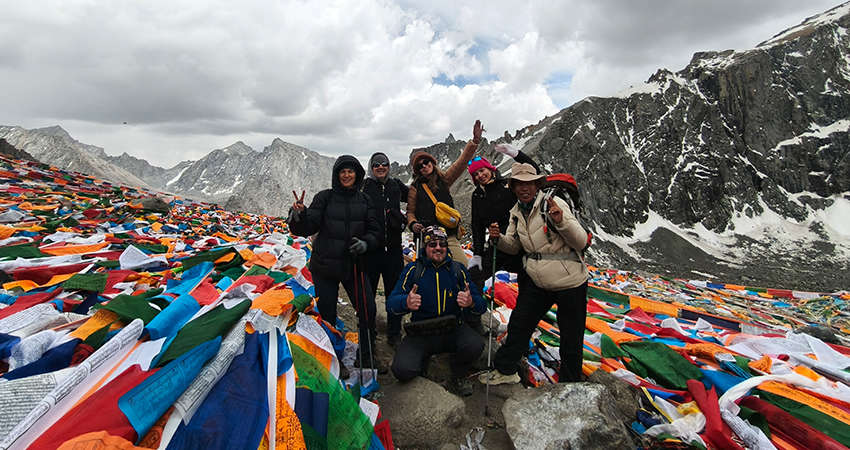 Reaching the Dolma Pass on the Mt. Kailash trek