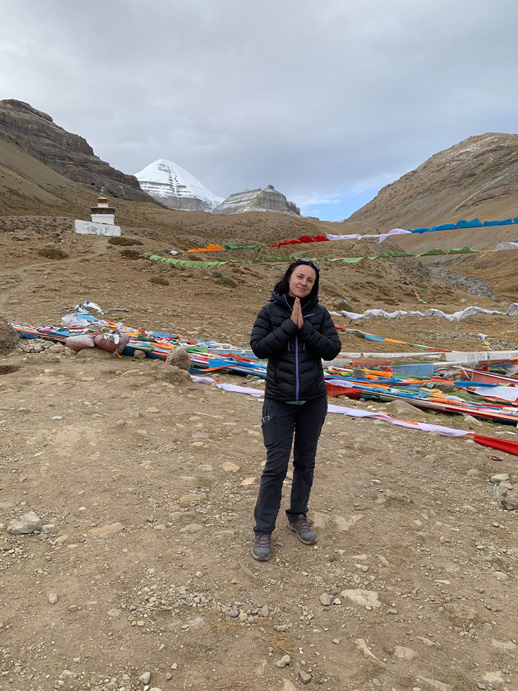 Reflecting in reverence at Mount Kailash