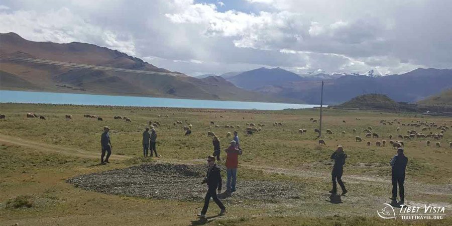 Sacred Yamdrok lake