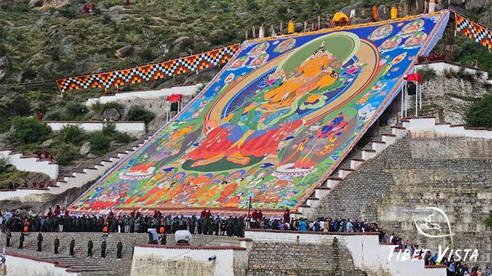 Buddha exhibition at Depung Monastery.