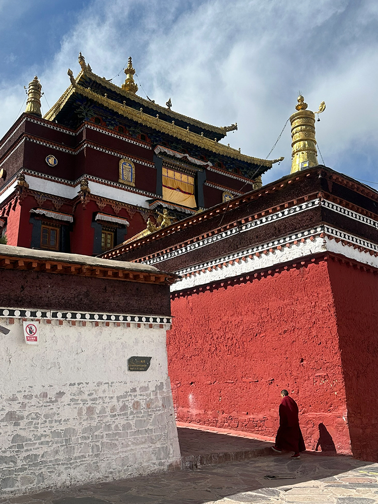 Tashilhunpo Monastery with Monks