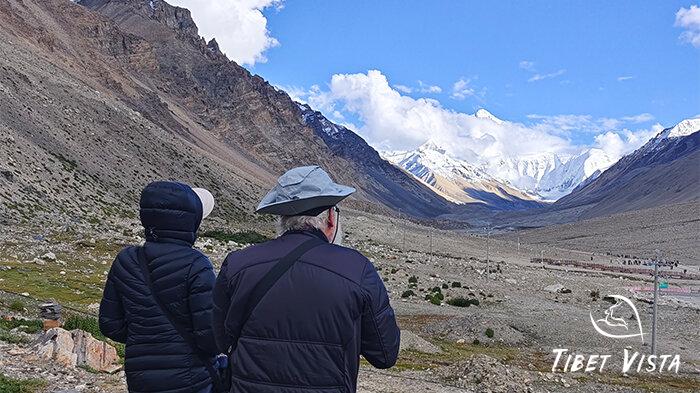 The clear sky at Everest Base Camp.