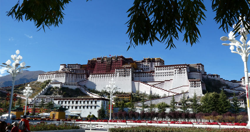 The fortress-like Potala Palace