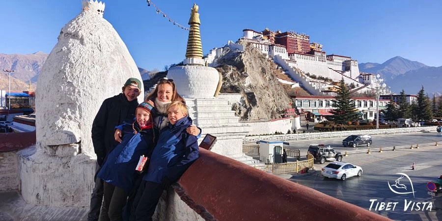 Tibet winter family with children tour
