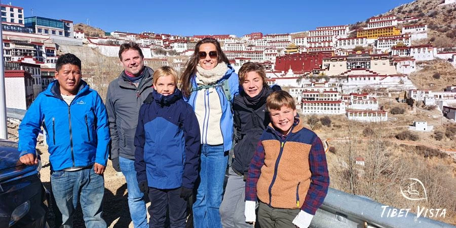 Tibet winter family with children tour