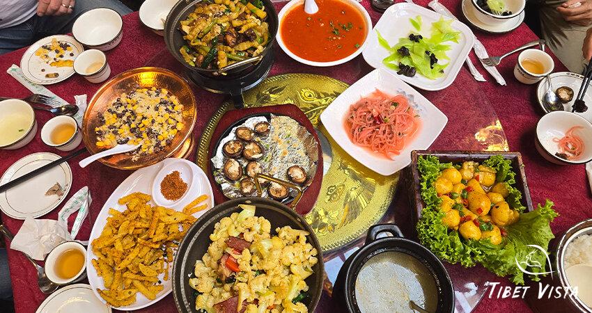 Local Tibetan cuisines in Shigate.