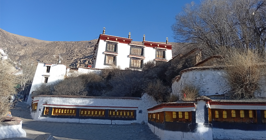 Tibetan monastery in winter Lhasa