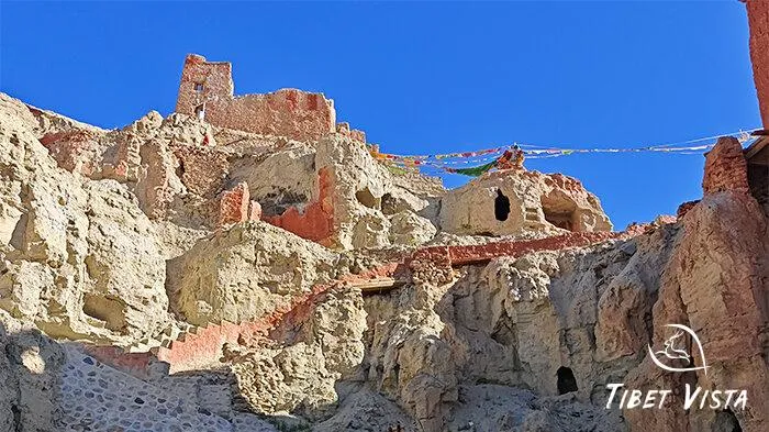 remaining architecture and caves of the Guge Kingdom.
