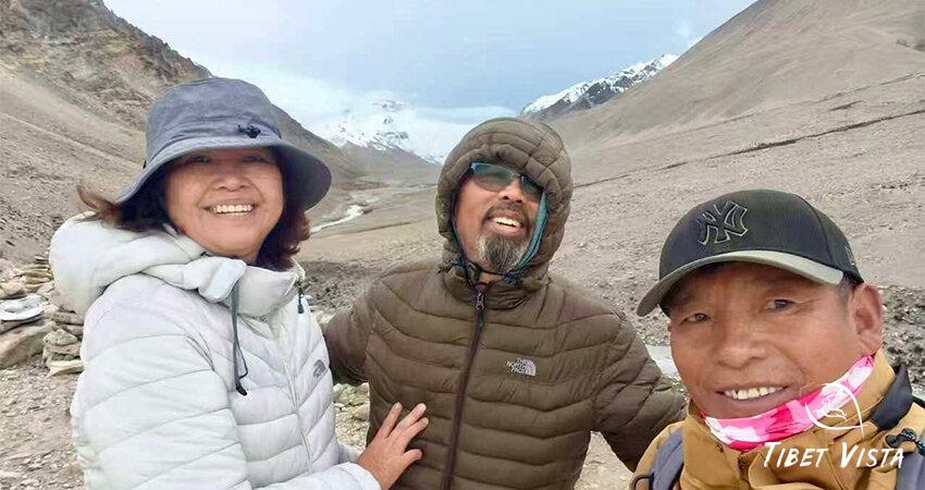 At Everest Base Camp with our Tour Guide Lhadup