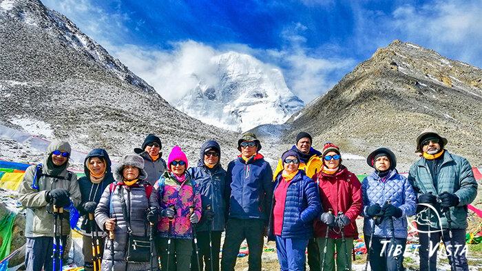 Our beloved guest in front of the Potala Palace this July.