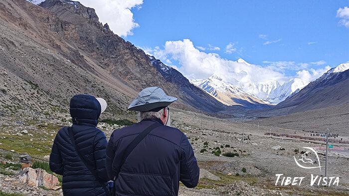 The clear sky at Everest Base Camp in September.